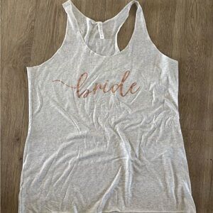 Gray Bride Tank Top